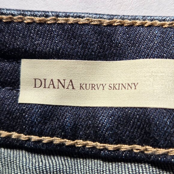 Kut From The Kloth Diana Kurvy Skinny Jeans Size 4 Dark Wash - Picture 12 of 13